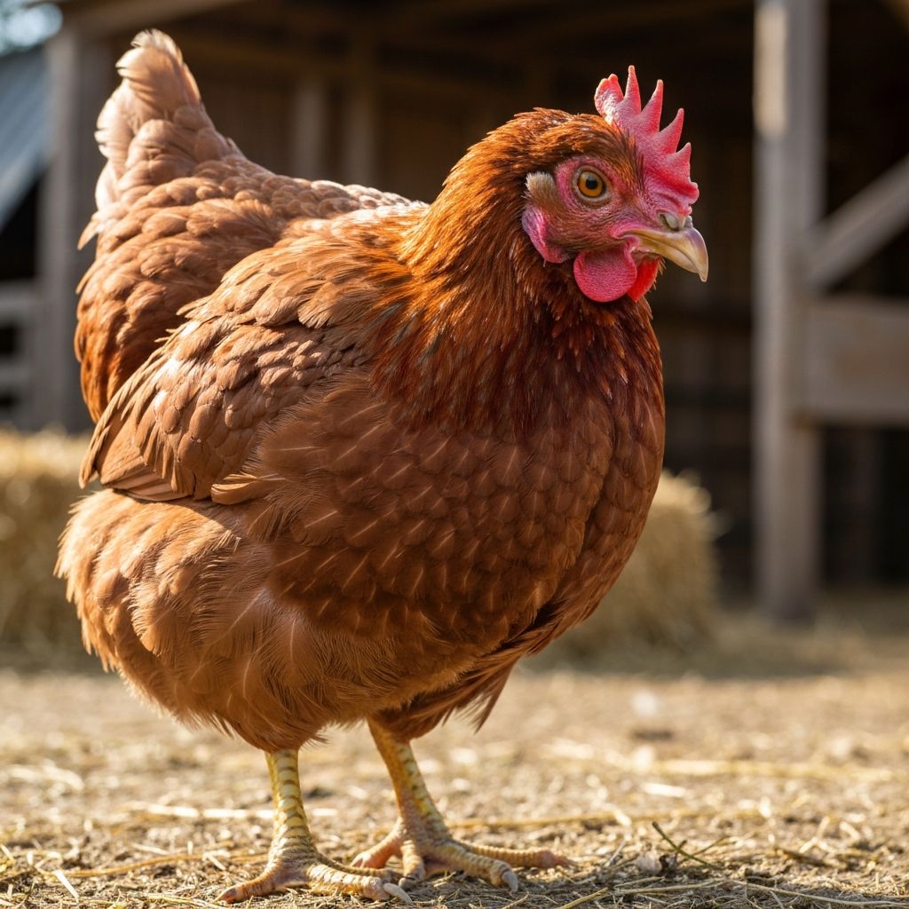 Sick chicken before treatment